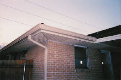 Vinyl soffit and fascia and 6 inch gutters